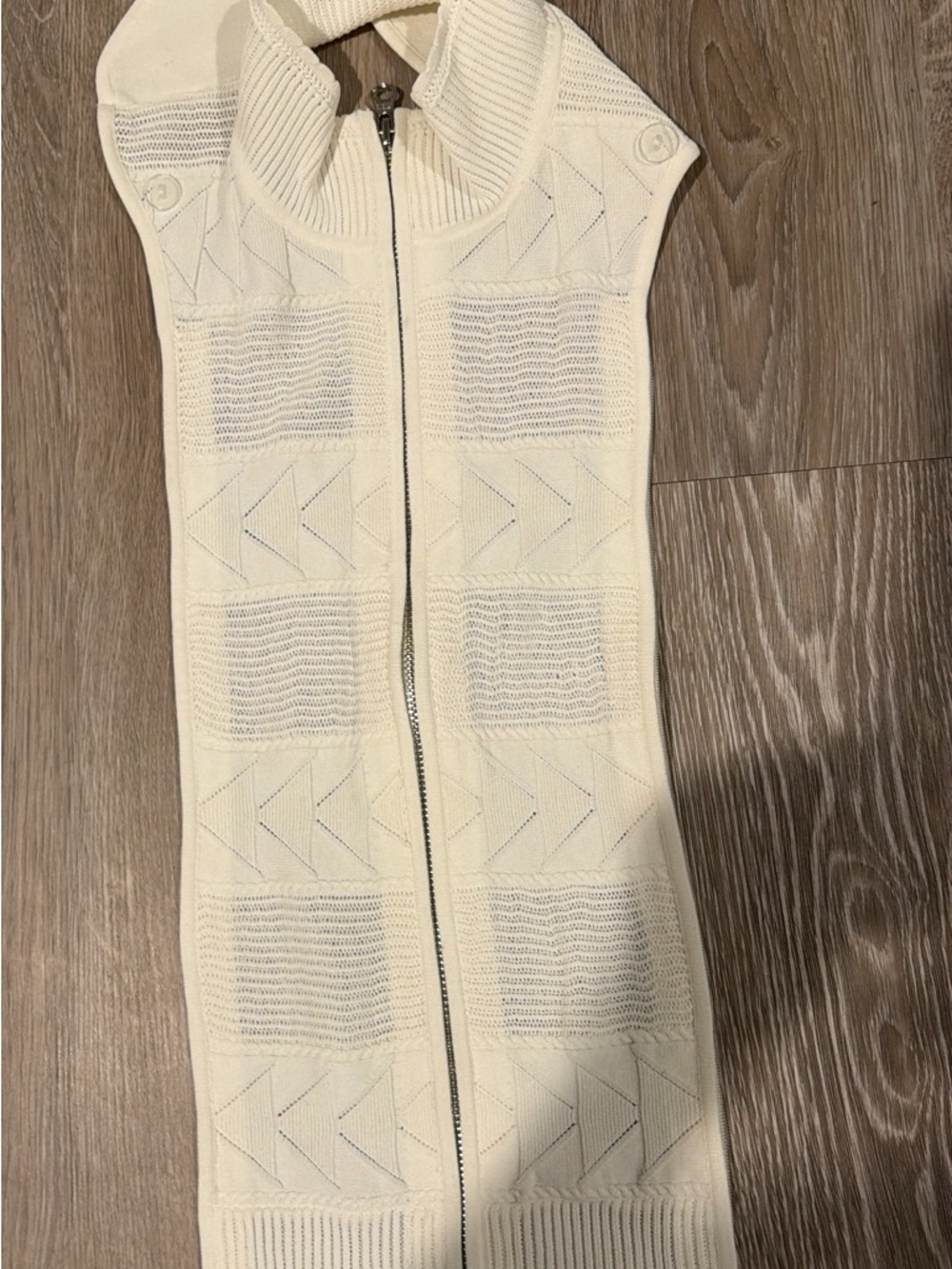 Veronica Beard Winter White Knit Dickey